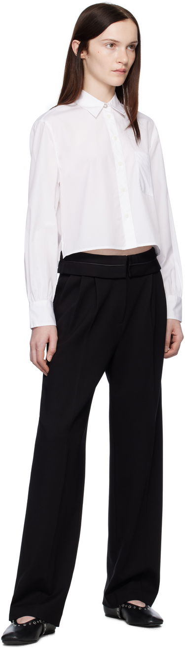 Srajce rag & bone Rag & Bone Maxine Jewel Cropped Shirt Bela | WAW24HA031CU31, 3