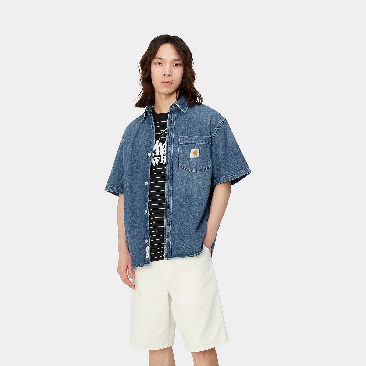 Srajce Carhartt WIP S/S Ody Shirt Modra | I033347_01_4L, 1