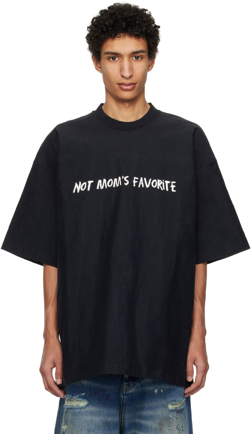 Majica VETEMENTS Vetements 'Not Mom's Favorite' T-Shirt Črna | UA66TR100B