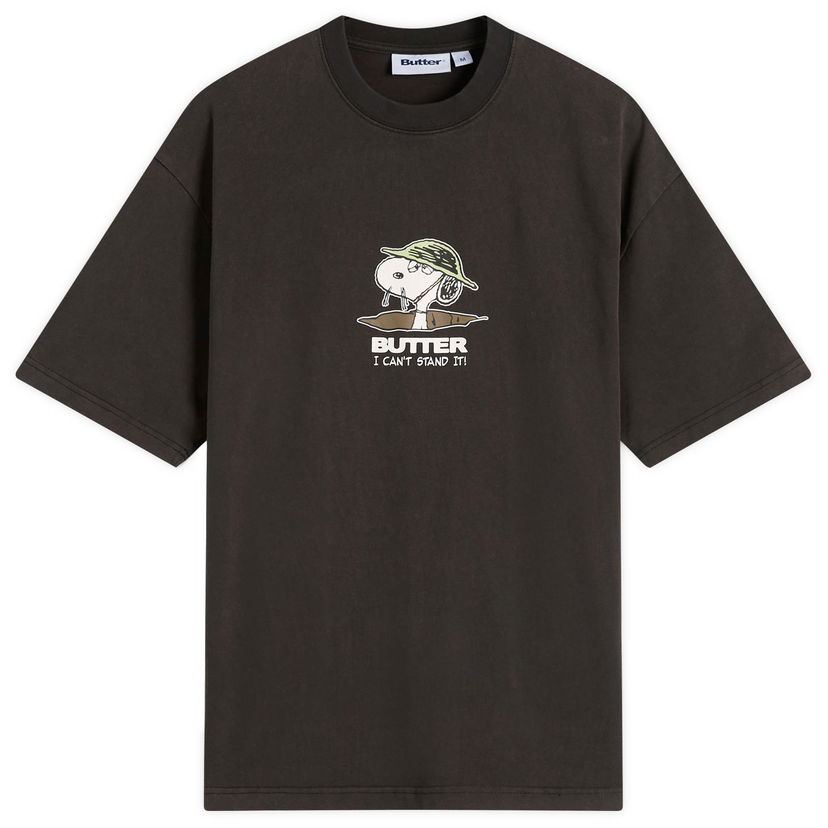 Majica Butter Goods Peanuts Can't Stand It T-Shirt Rjava | BGBP240102-WBK