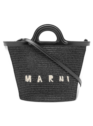 Torbica Marni Small Tropcialia Logo Bag Črna | BMMP0068Q0-P3860-00N99