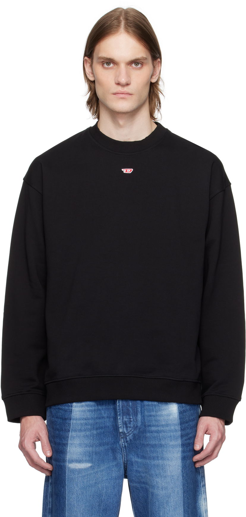 Pulover Diesel S-Boxt-Div Sweatshirt Črna | A14903-0GEAD-9XX