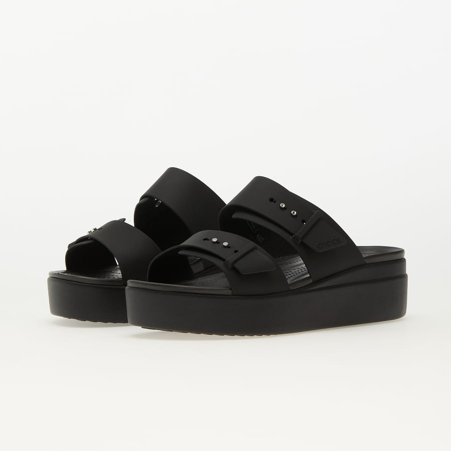 Superge in čevlji Crocs Brooklyn Buckle Slide Črna | 207431-001, 0