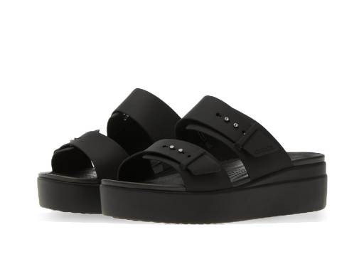 Superge in čevlji Crocs Brooklyn Buckle Slide Črna | 207431-001