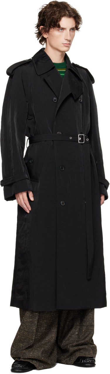 Trenčkot JW Anderson JW Anderson Double-Breasted Trench Coat Črna | CO0338-PG1818, 3