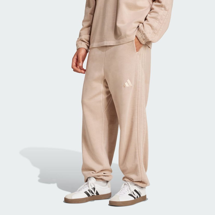 Trenirka adidas Performance ALL SZN French Terry Washed Loose Pants Bež | JN0619