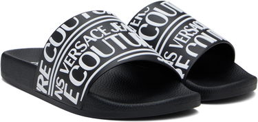 Superge in čevlji Versace Versace Jeans Couture Logo Slides Črna | E78YA3SQ1_E71352, 3