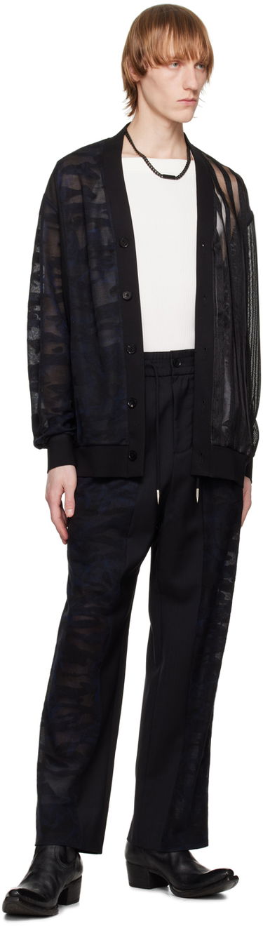 Hlače Feng Chen Wang Feng Chen Wang Paneled Trousers Črna | FMS15TR13, 3