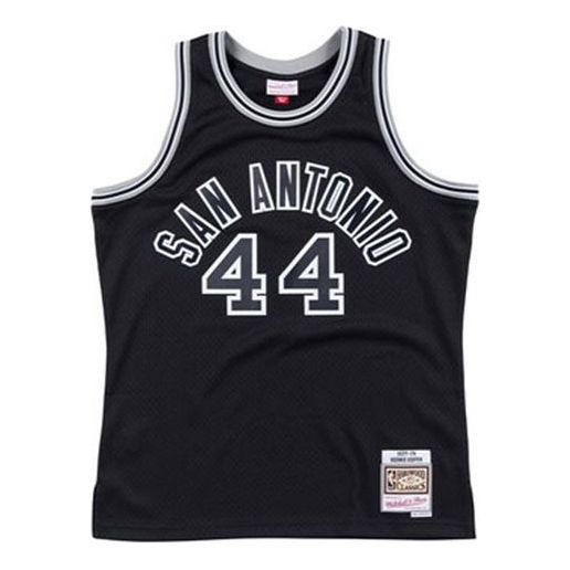 Majica brez rokavov Mitchell & Ness Mitchell & Ness San Antonio Spurs George Gervin 1977-78 Swingman Jersey Črna | SMJYCP18184-SASBLCK77GGE