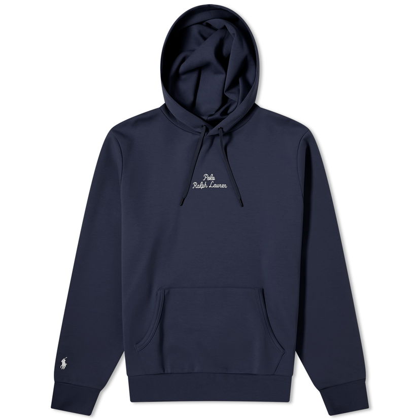 Pulover Polo by Ralph Lauren Chain Stitch Logo Hoodie Mornarica | 710936586002