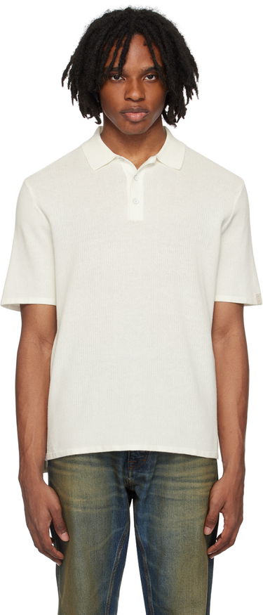 Polo majica rag & bone Rag & Bone Harvey Knit Polo Bela | MBS22HS019UC19, 0