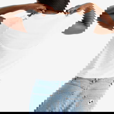 Majica SKIMS Relaxed Fit Shrunken T-Shirt Size Large Bela | SS-STT-6128W-SNOW, 5