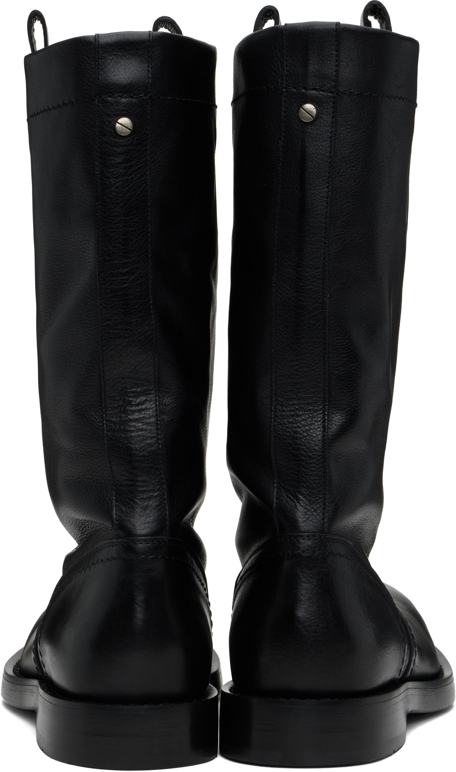 Dežni plašč Ann Demeulemeester Ann Demeulemeester Bente Leather Boots Črna | 2510-M-C32-LT157-099, 1