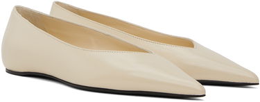 Oblačila TOTEME TOTEME Asymmetric Ballerina Flats Bež | 241-WAS990-LE0046, 3