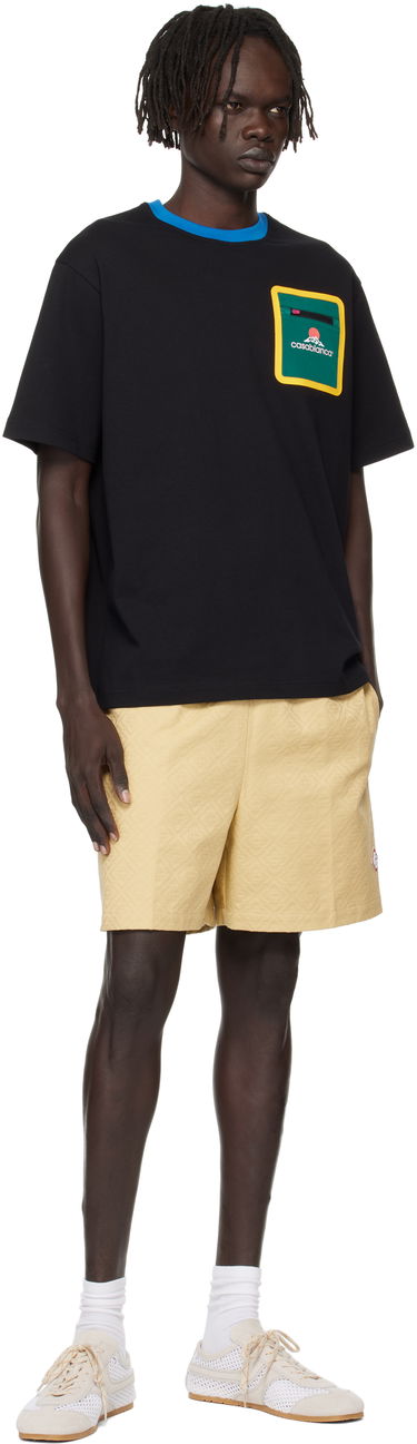 Majica Casablanca Casablanca Montagne Pocket Tee Črna | MPF25-JTS-043-01, 3