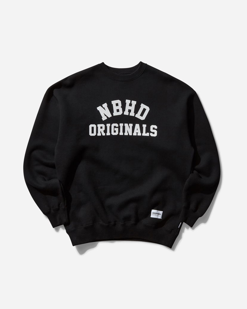 Pulover Neighborhood Crewneck Sweatshirt NBHD Originals Črna | 242UWNH-CSM01 BK