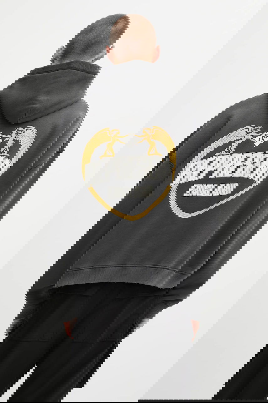 Pulover Represent Clo Represent Legacy Crest Hoodie Siva | MLM100368, 0