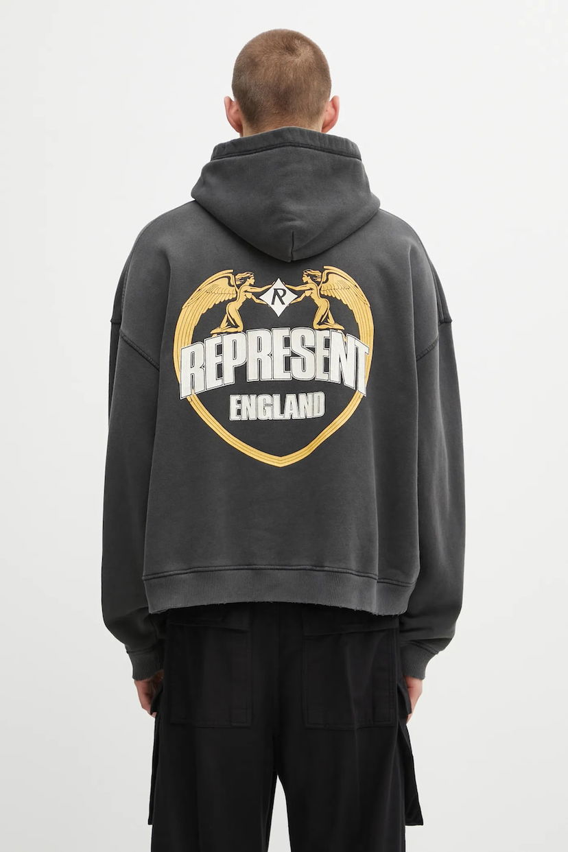 Pulover Represent Clo Represent Legacy Crest Hoodie Siva | MLM100368