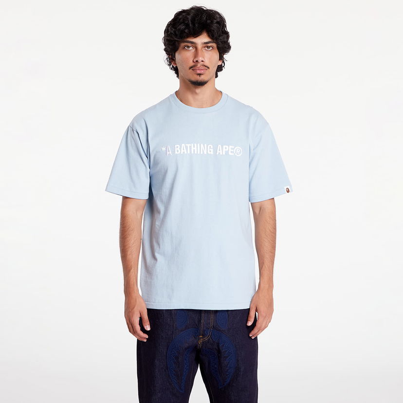 Majica BAPE A BATHING APE A Bathing Ape Logo Tee Sax Modra | 001TEK301321M SAX