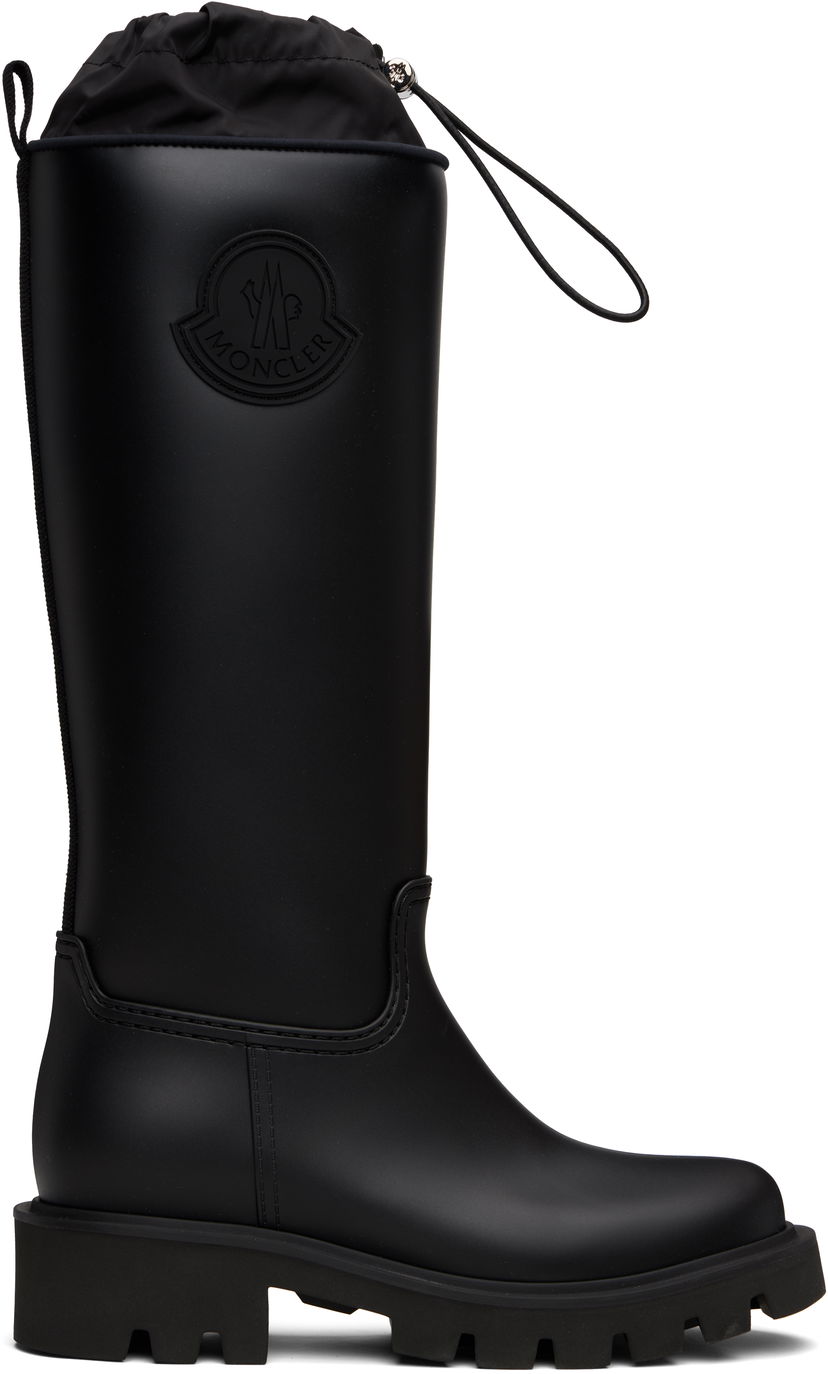 Oblačila Moncler Moncler Kickstream High Rain Boots Črna | K209B4G00190M4522