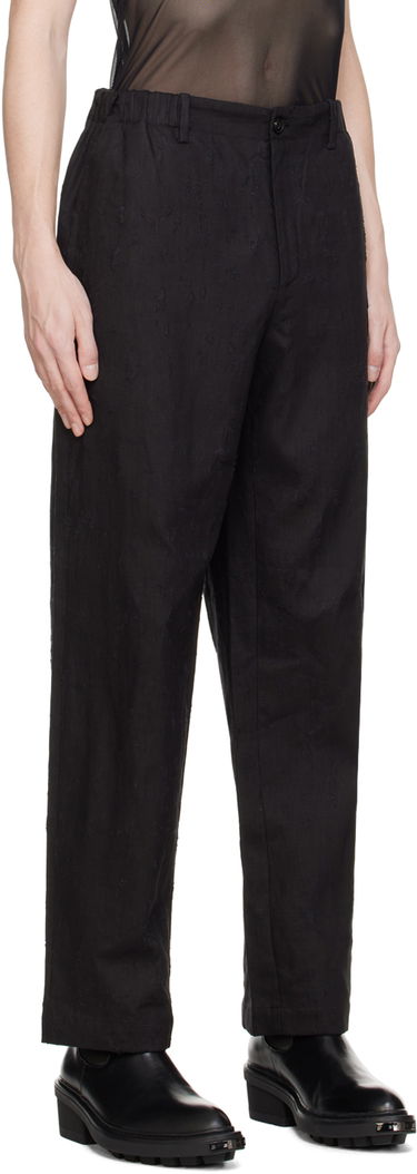 Hlače Feng Chen Wang Feng Chen Wang Raw Edge Trousers Črna | FUS17TR05, 1