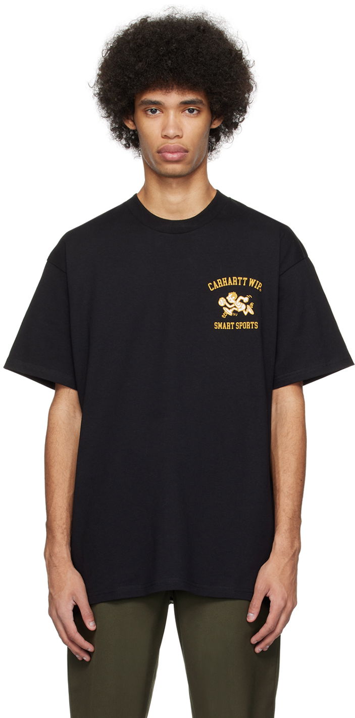 Majica Carhartt WIP Black 'Smart Sports' Graphic Print T-Shirt Črna | I033121