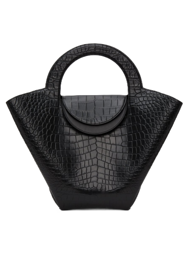 Tote bag Bottega Veneta Croc Top Handle Tote Bag Črna | 658516 VA450