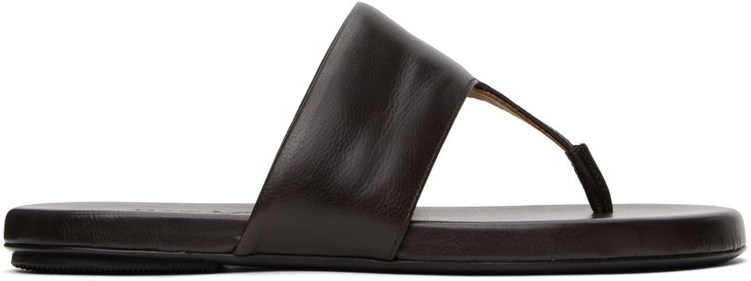 Modni dodatki Marsèll Marsèll Spanciata Leather Thong Sandals Rjava | MW7986 P017