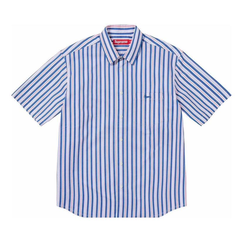 Srajce Supreme Loose Fit Multi Stripe Shirt Modra | SUP-SS24-215