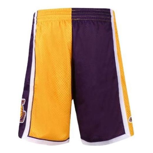 Kratke hlače Mitchell & Ness Mitchell & Ness Los Angeles Lakers Split Swingman Shorts Lila | SMSH4855-LAL09PPPPRYW, 0