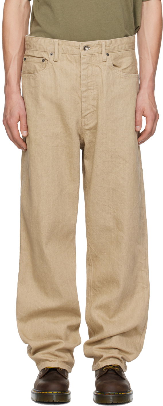 Kavbojke Engineered Garments Khaki RF Jeans Bež | 24F1F032