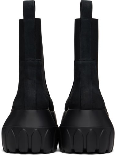 Oblačila Rick Owens Rick Owens Hollywood Beatle Mega Tractor Boots Črna | RP01E7865 LFB, 1
