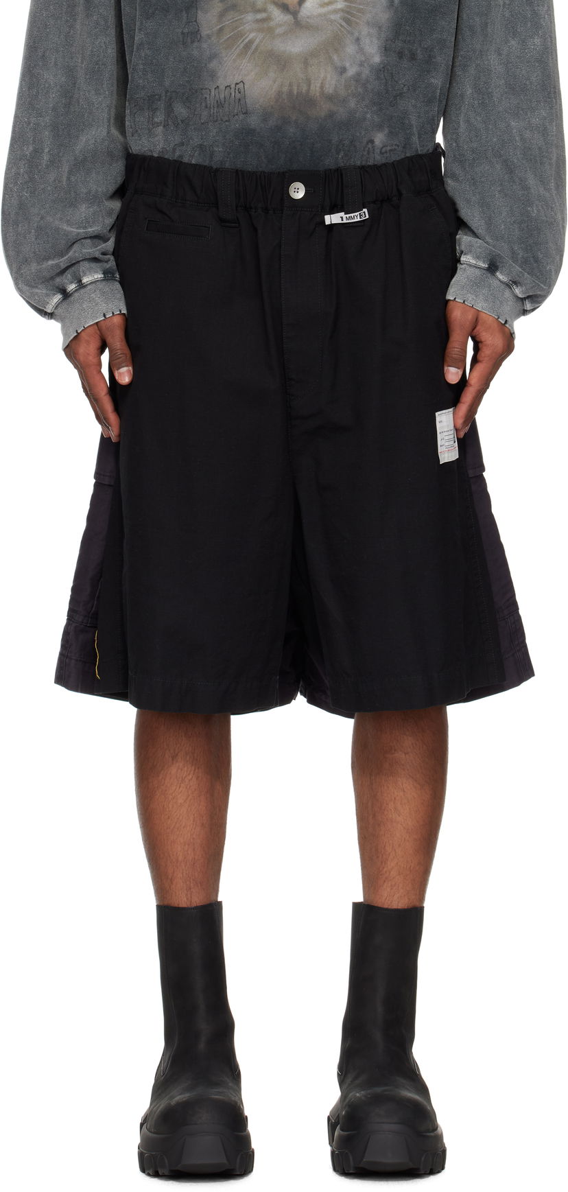 Kratke hlače Maison MIHARA YASUHIRO MIHARA YASUHIRO Four Legs Shorts Črna | A14PT042