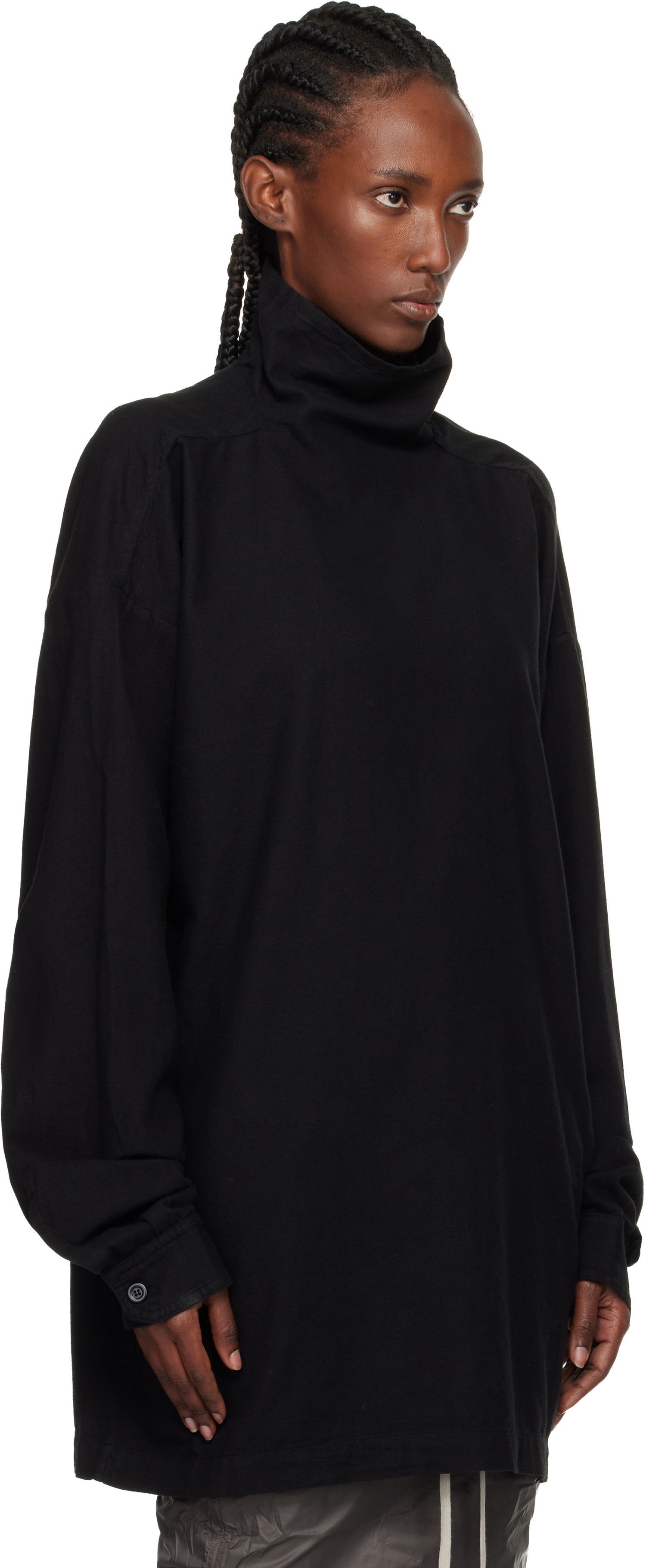 Pleteni pulover Rick Owens DRKSHDW Concordians Jumbo Turtleneck Črna | DS02E7505 CFL, 1