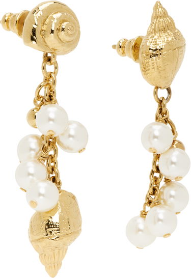 Uhani CHLOÉ Chloé 'The Chloé Shells' Pearl Drop Earrings Kovinski | CHC25UFE38SYP, 1