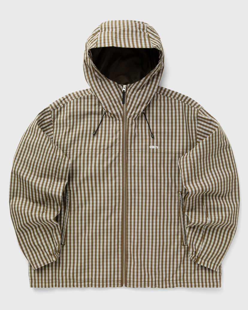 Jakna OBEY Vista Hooded Gingham Jacket Večbarvna | 121800595-PDM