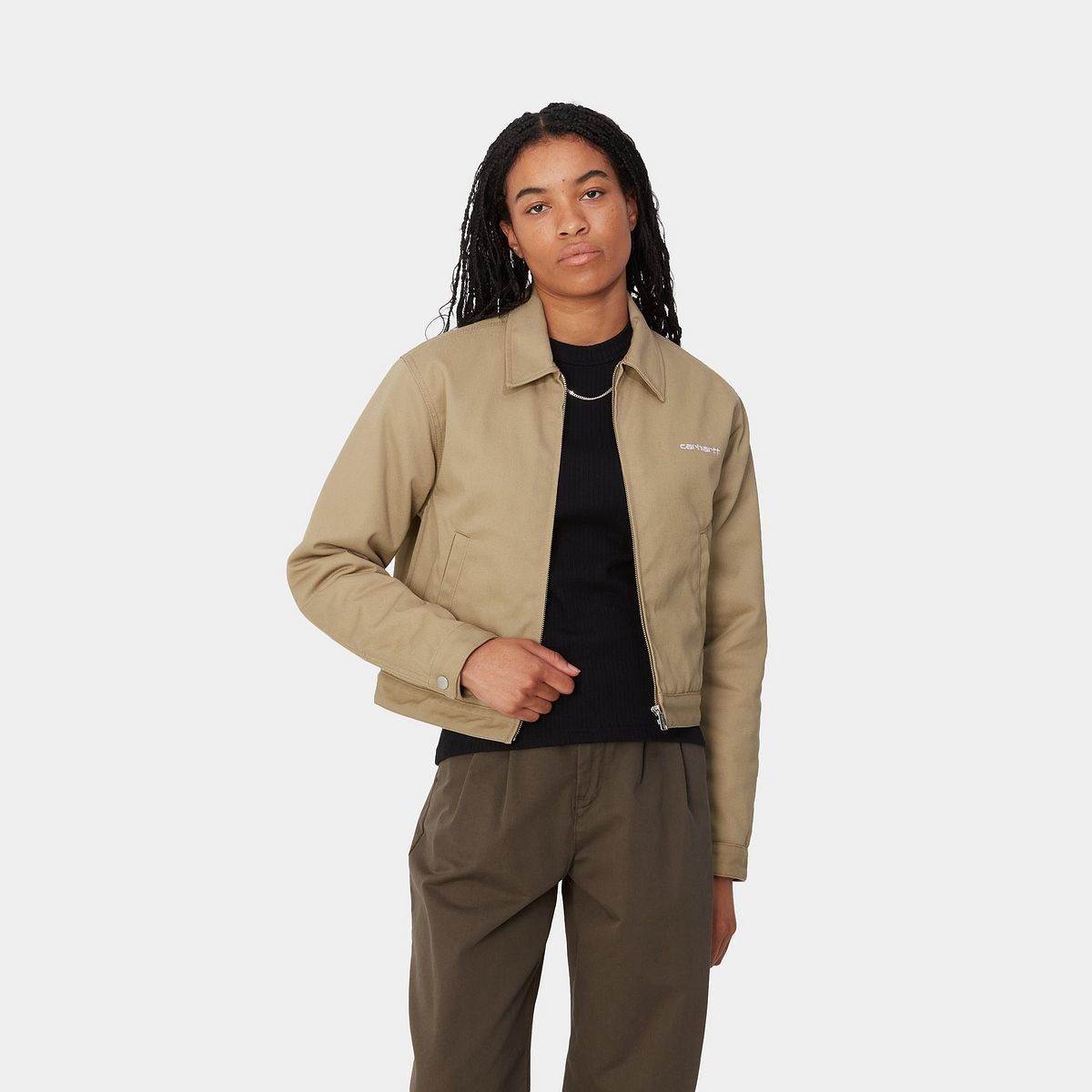Jakna Carhartt WIP Women's Module Script Cropped Jacket Bež | I033774_9, 1