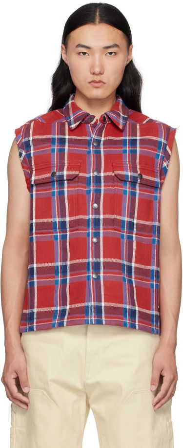 Telovnik Rick Owens Rick Owens DRKSHDW Hollywood Cropped Vest Rdeča | DL01E6298 HCPJP, 0