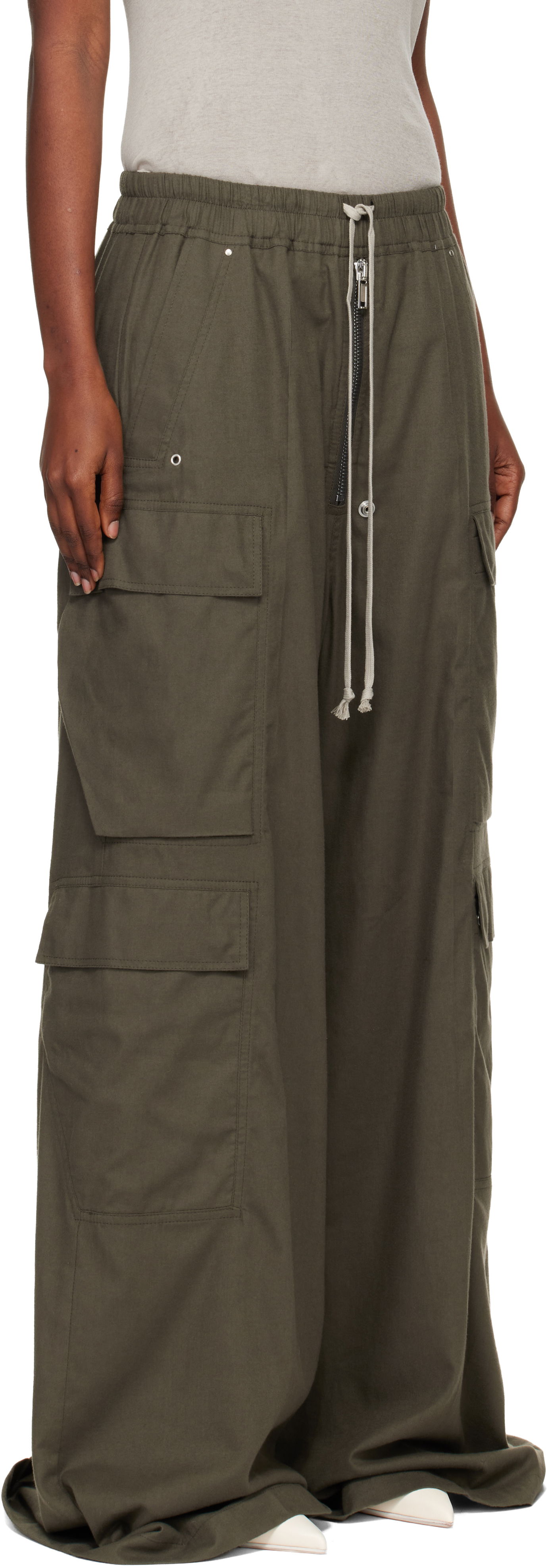 Cargo hlače Rick Owens Concordians Cargobelas Cargo Trousers Zelena | RP02E4327 FLW, 1