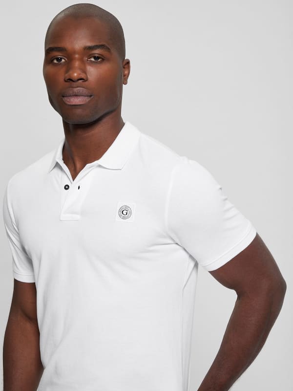 Polo majica GUESS Classic Polo Bela | M2YP24KC9T1