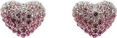 Uhani Marc Jacobs Marc Jacobs Heart Balloon Pavé Earrings Roza | 2P5JER001J04, 0