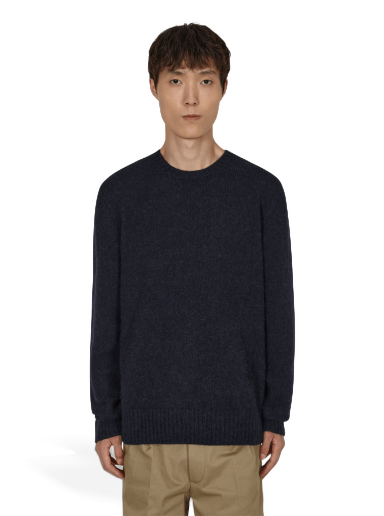 Pleteni pulover Jil Sander Wool Crewneck Sweater Črna | J47GP0030 402