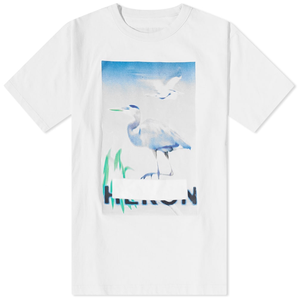 Majica HERON PRESTON Censored Heron Tee Bela | HMAA032S23JER0020140, 0