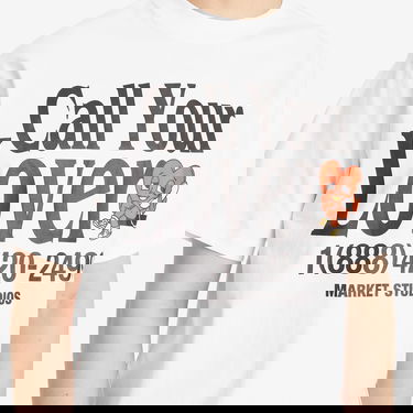 Majica MARKET Call My Lover Graphic Tee Bela | 399002193-WHT, 5