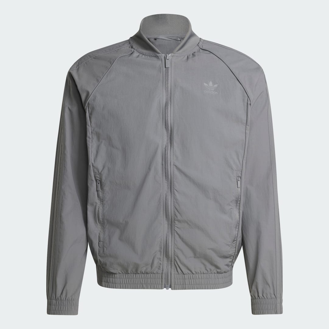 Bomber jakna adidas Performance Woven Track Top Siva | IZ2112, 1