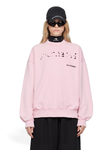 Pulover Balenciaga Crewneck Sweatshirt Roza | 697869 TOVO6