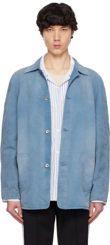 Jakna Maison Margiela Maison Margiela Distressed Caban Denim Jacket Modra | S50AM0635 M30024, 0