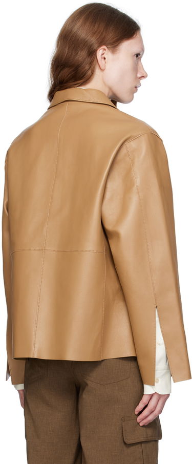 Jakna TOTEME Army Leather Jacket Bež | 233-108-737, 2