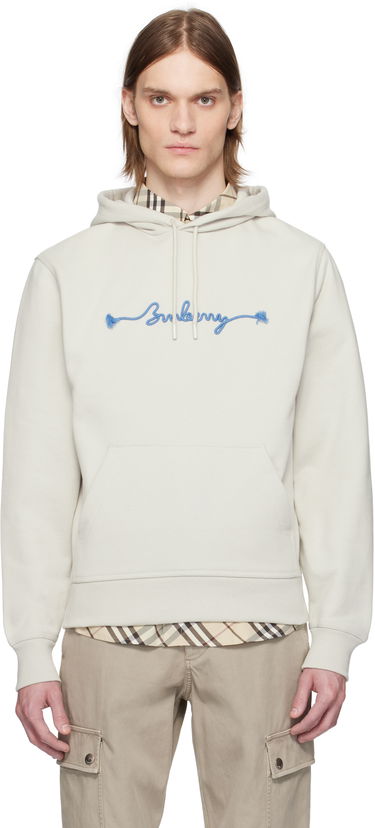 Pulover Burberry Burberry Knot Logo Cotton Hoodie Bež | 8106292, 0