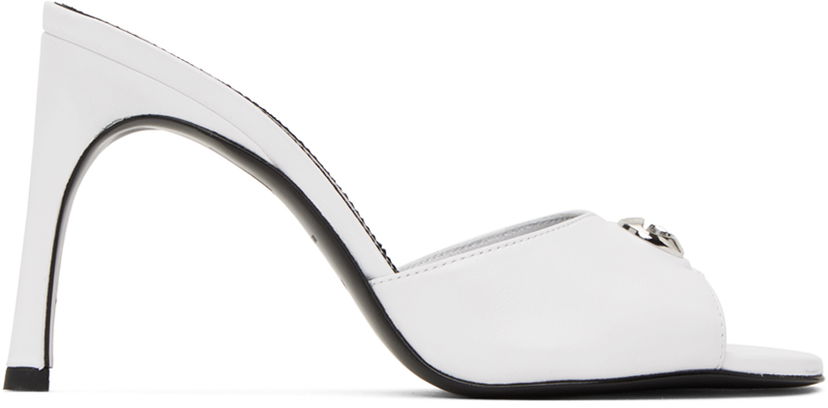 Superge in čevlji Coperni Logo Slide Heels Bela | COPSH29477